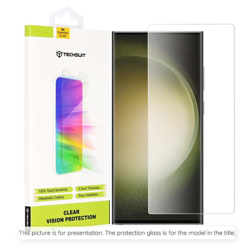 Folie sticla iPhone 17 Pro Max Techsuit Clear Vision Glass, transparenta