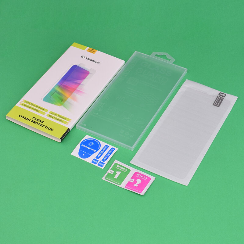 Folie sticla iPhone 17 Pro Max Techsuit Clear Vision Glass, transparenta