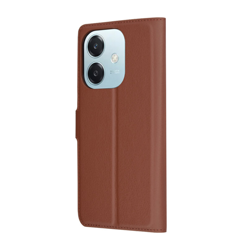 Husa Oppo A60 5G Techsuit Leather Folio, maro