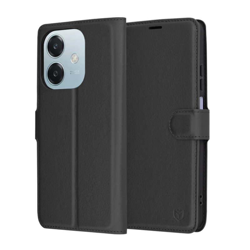 Husa Oppo A60 5G Techsuit Leather Folio, negru