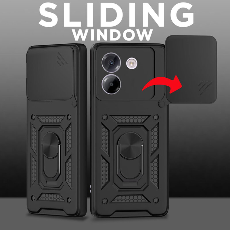 Husa Motorola Edge 60 protectie camera Techsuit CamShield Series, verde