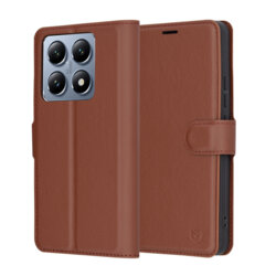 Husa Xiaomi 14T Pro Techsuit Leather Folio, maro
