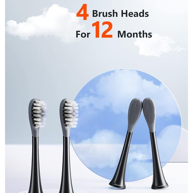 Rezerve Gum Care pentru periuta Bitvae S2\S3, negru, GCS22