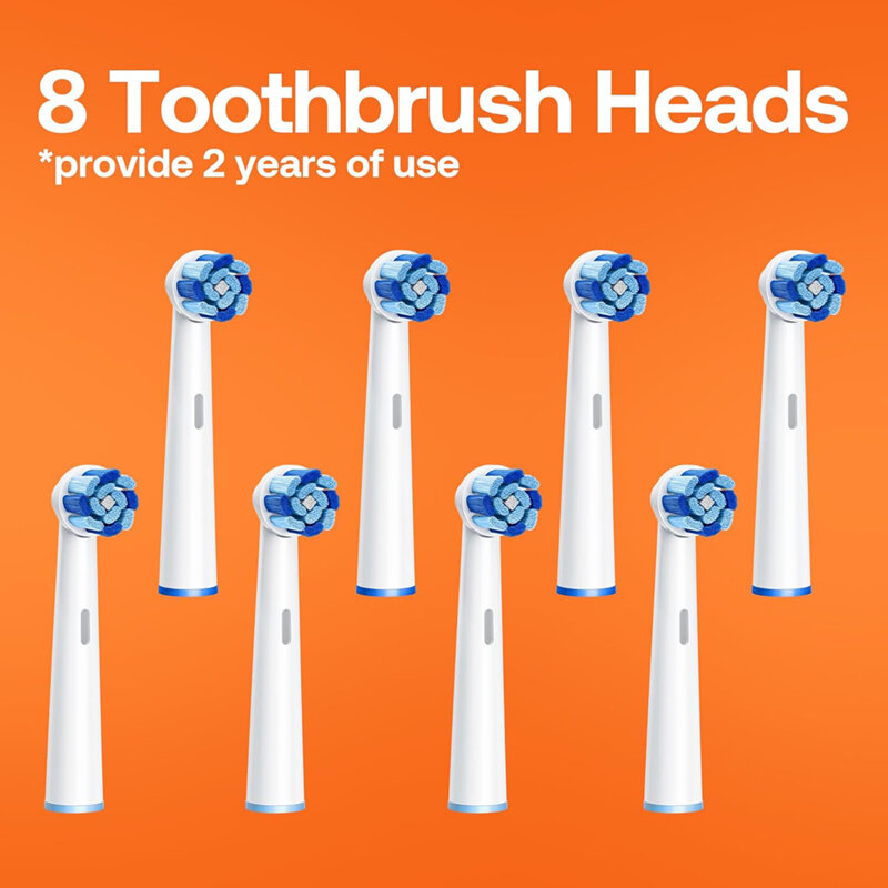 Periuta electrica cu senzor, 5 moduri, 8 capete Bitvae R2, negru