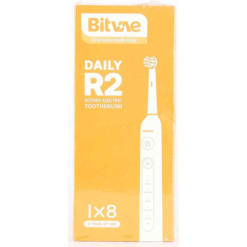 Periuta electrica cu senzor, 5 moduri, 8 capete Bitvae R2, negru