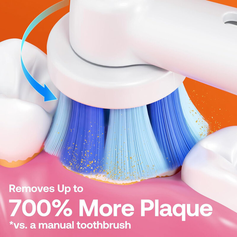 Periuta electrica cu senzor, 5 moduri, 8 capete Bitvae R2, alb