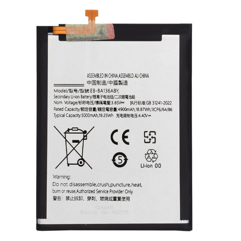 Baterie acumulator Samsung Galaxy A13 5G, 4900mAh, alb