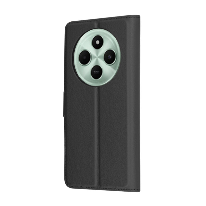 Husa Xiaomi Poco C75 Techsuit Leather Folio, negru