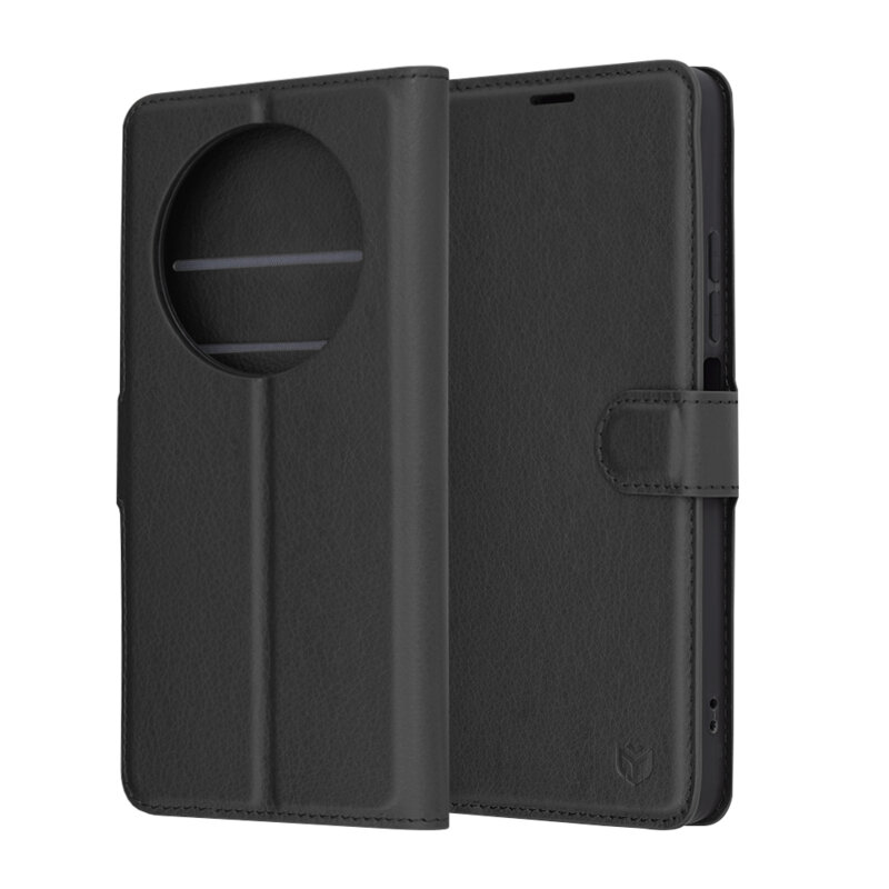 Husa Xiaomi Poco C75 Techsuit Leather Folio, negru