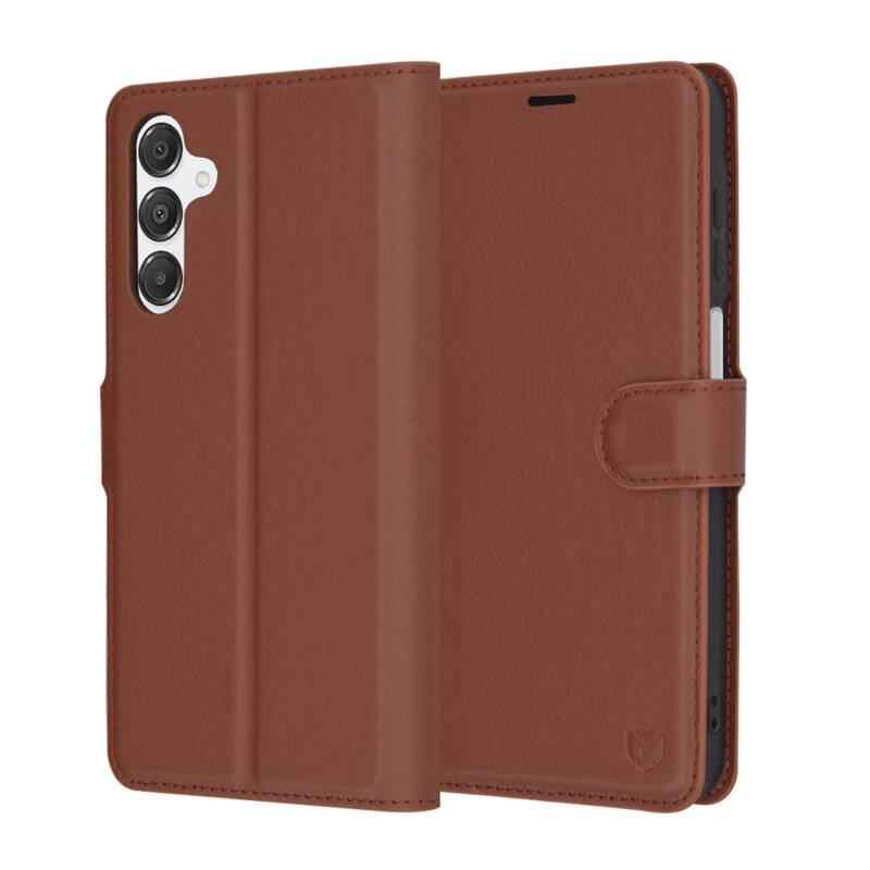 Husa Samsung Galaxy A16 5G Techsuit Leather Folio, maro