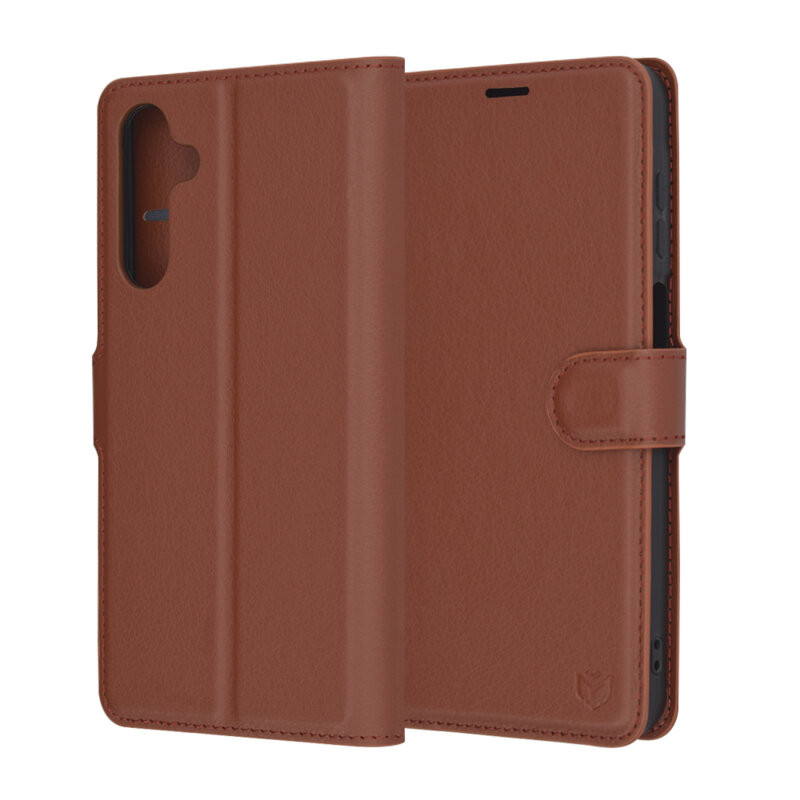 Husa Samsung Galaxy A16 5G Techsuit Leather Folio, maro