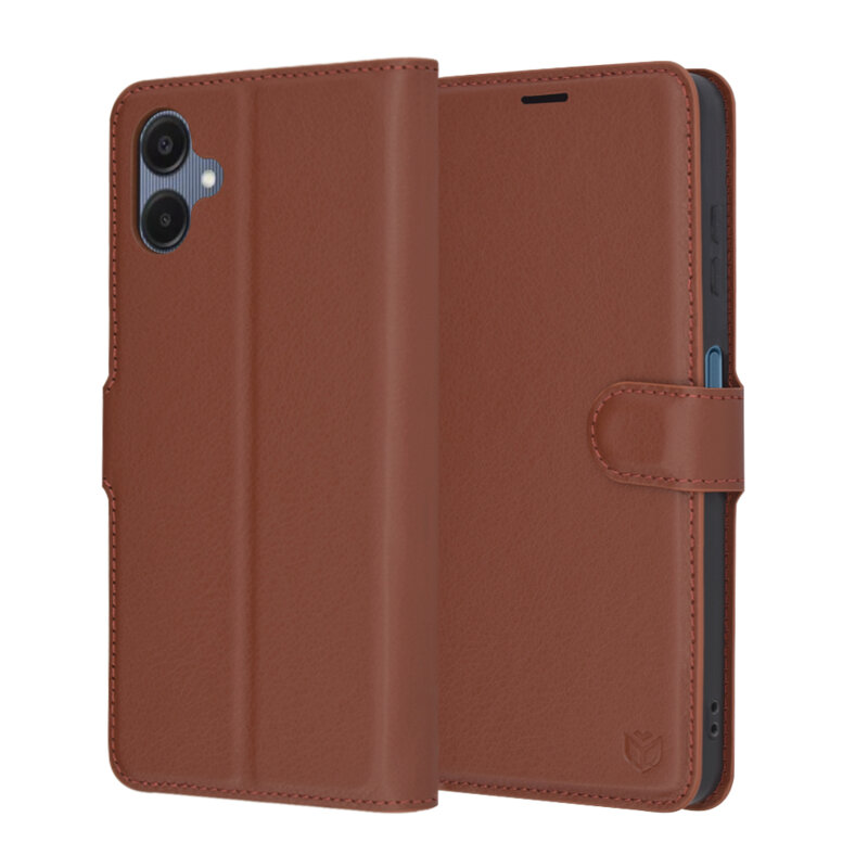 Husa Samsung Galaxy A06 Techsuit Leather Folio, maro