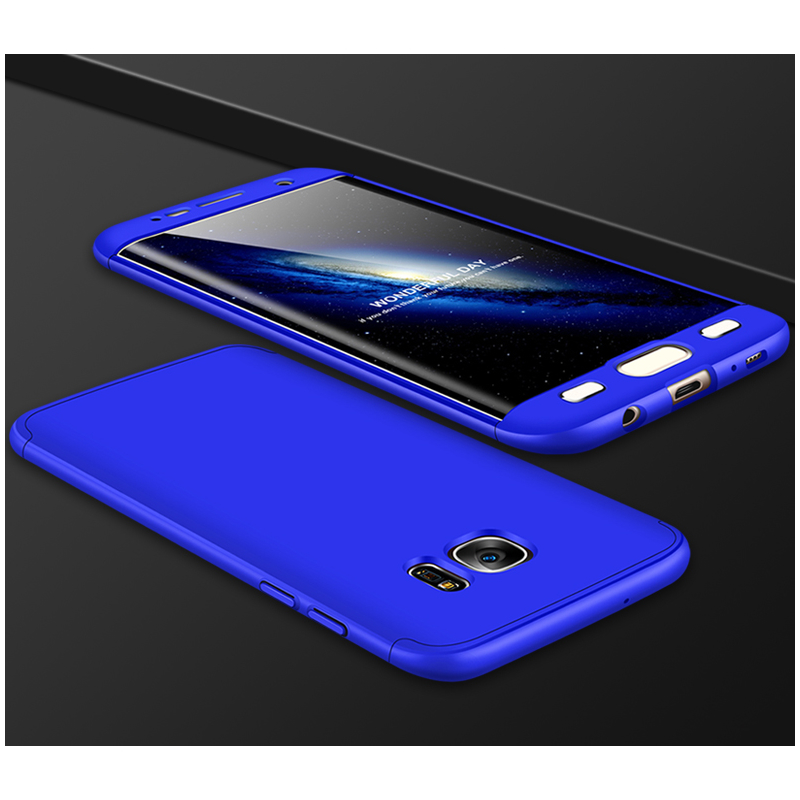 Husa Samsung Galaxy S7 Edge GKK 360 Full Cover Albastru