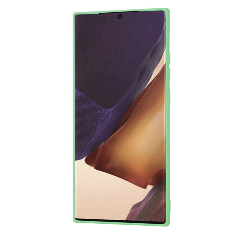Husa silicon Samsung Galaxy Note 20 Ultra Techsuit SoftFlex, verde deschis