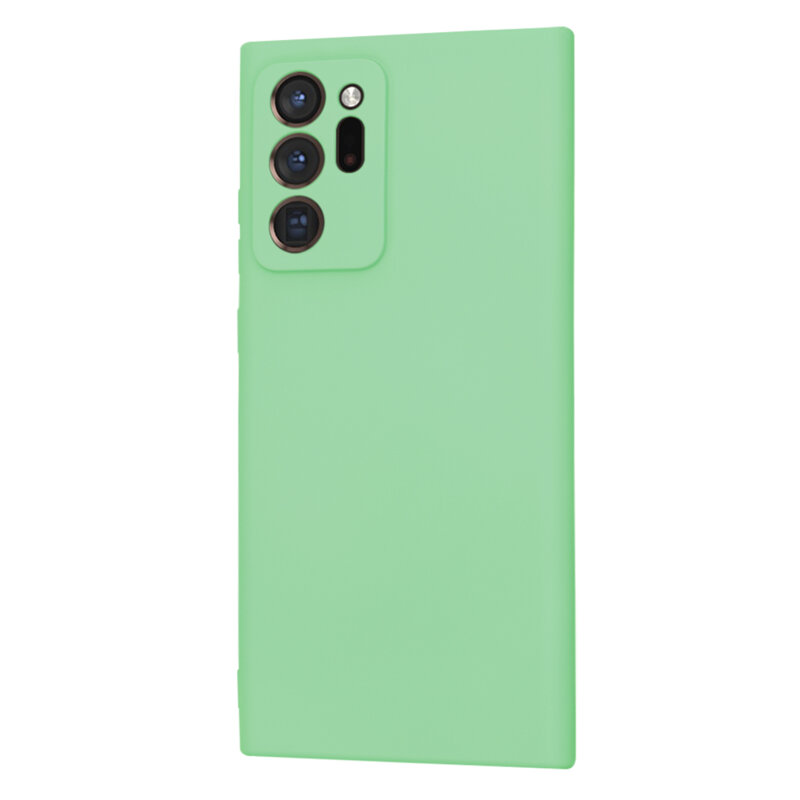 Husa silicon Samsung Galaxy Note 20 Ultra Techsuit SoftFlex, verde deschis