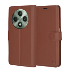 Husa Oppo Reno12 F 5G Techsuit Leather Folio, maro