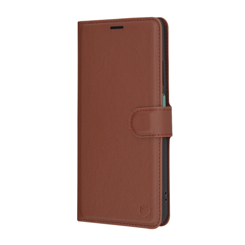 Husa Oppo Reno12 F 5G Techsuit Leather Folio, maro