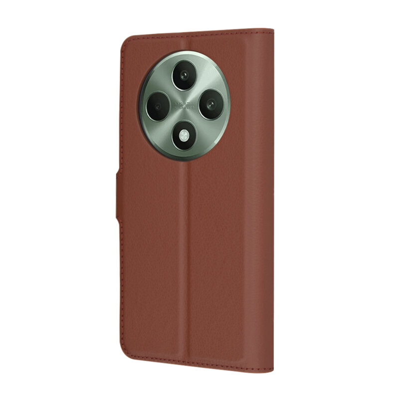 Husa Oppo Reno12 F 5G Techsuit Leather Folio, maro