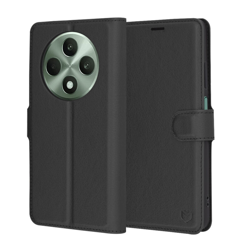 Husa Oppo Reno12 FS Techsuit Leather Folio, negru