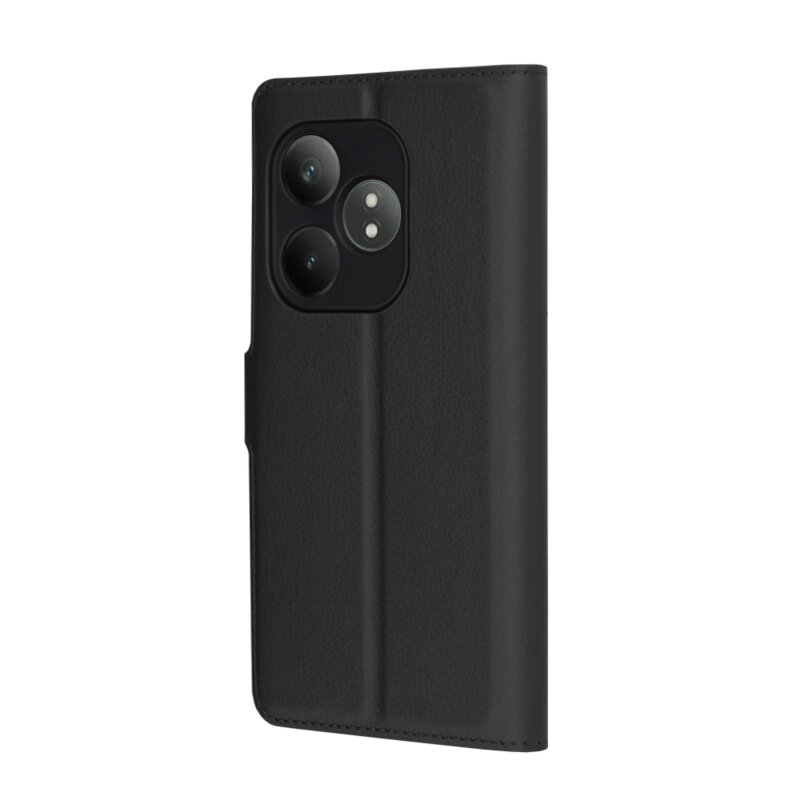 Husa Realme GT 6T Techsuit Leather Folio, negru