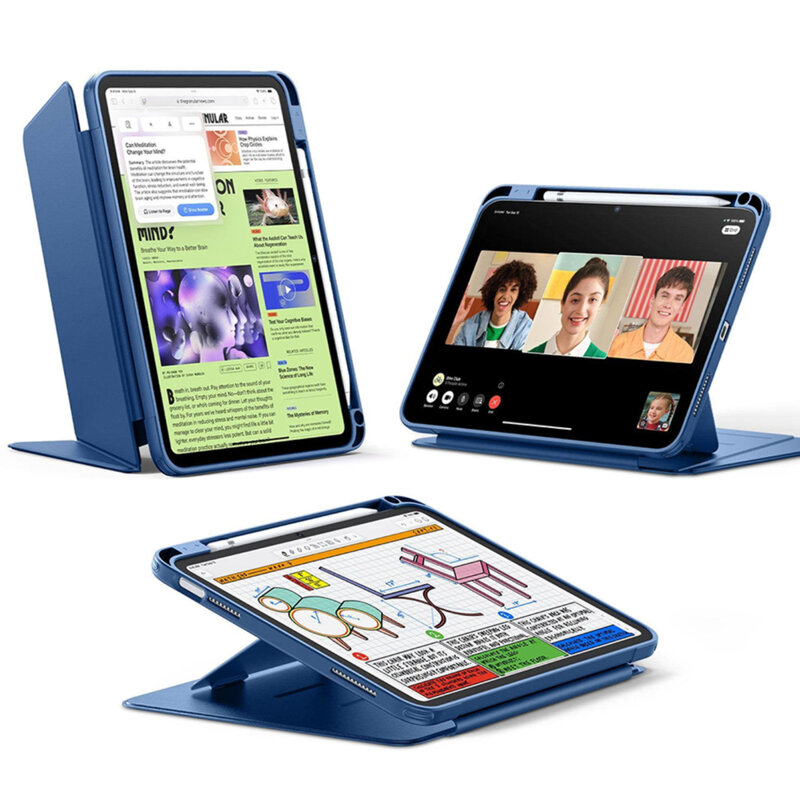 Husa iPad 10 (2022) 10.9 ESR Flip Hybrid Pen, albastru
