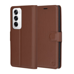 Husa Oppo Reno12 Techsuit Leather Folio, maro