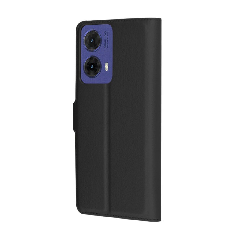 Husa Motorola Moto G85 Techsuit Leather Folio, negru