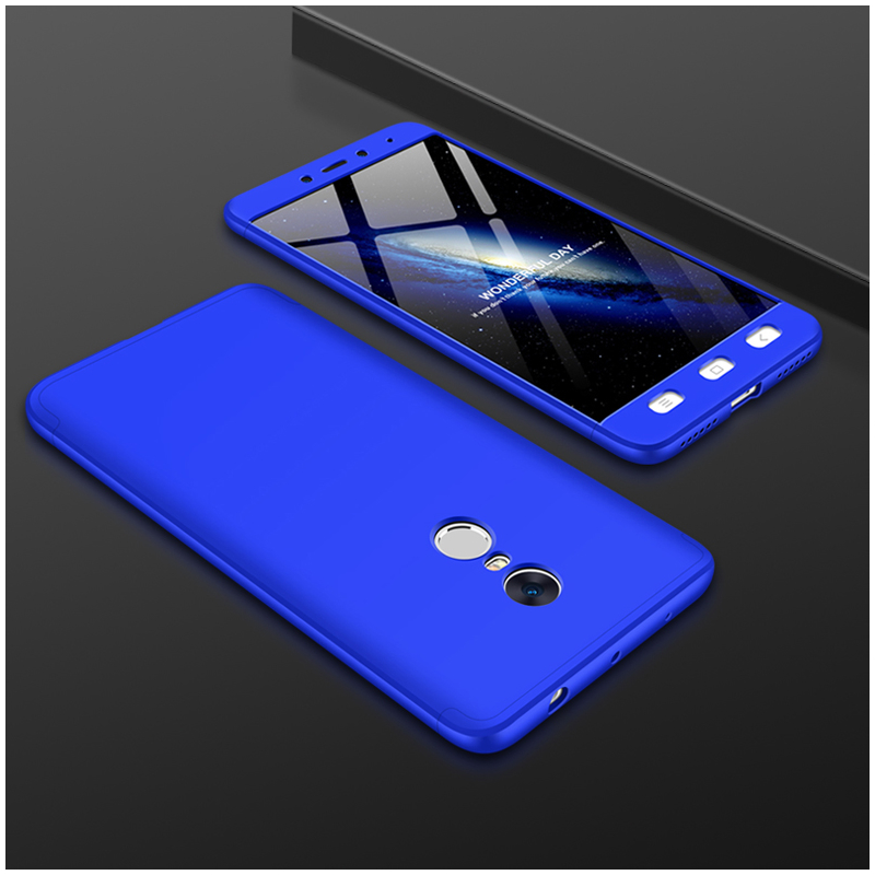 Husa Xiaomi Redmi Note 4 (MediaTek) GKK 360 Full Cover Albastru