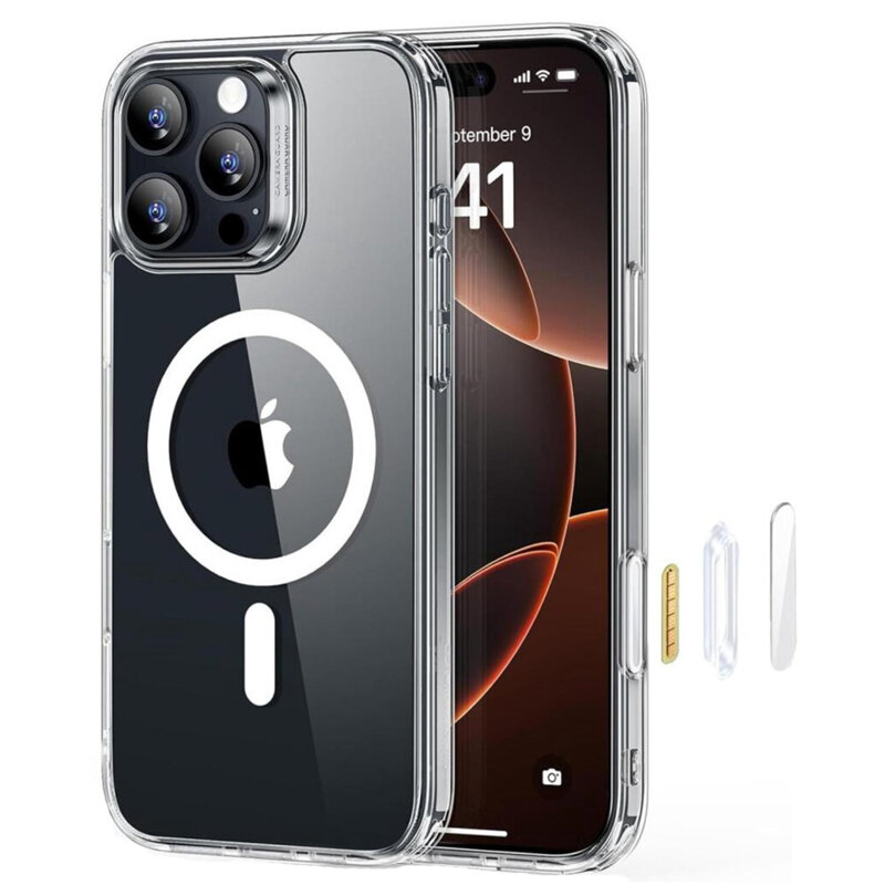 Husa iPhone 16 Pro ESR Classic Hybrid HaloLock, transparenta