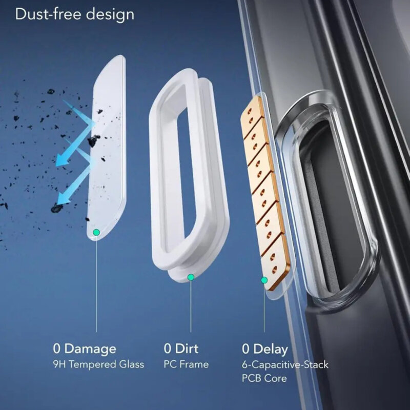 Husa iPhone 16 Pro ESR Classic Hybrid HaloLock, negru/transparenta