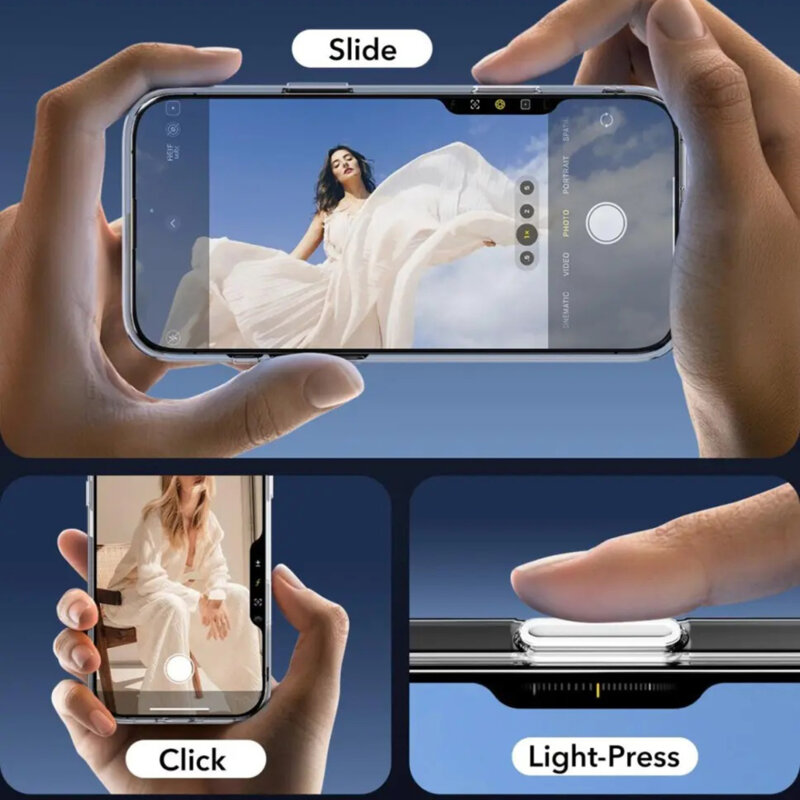 Husa iPhone 16 Pro ESR Classic Hybrid HaloLock, negru/transparenta