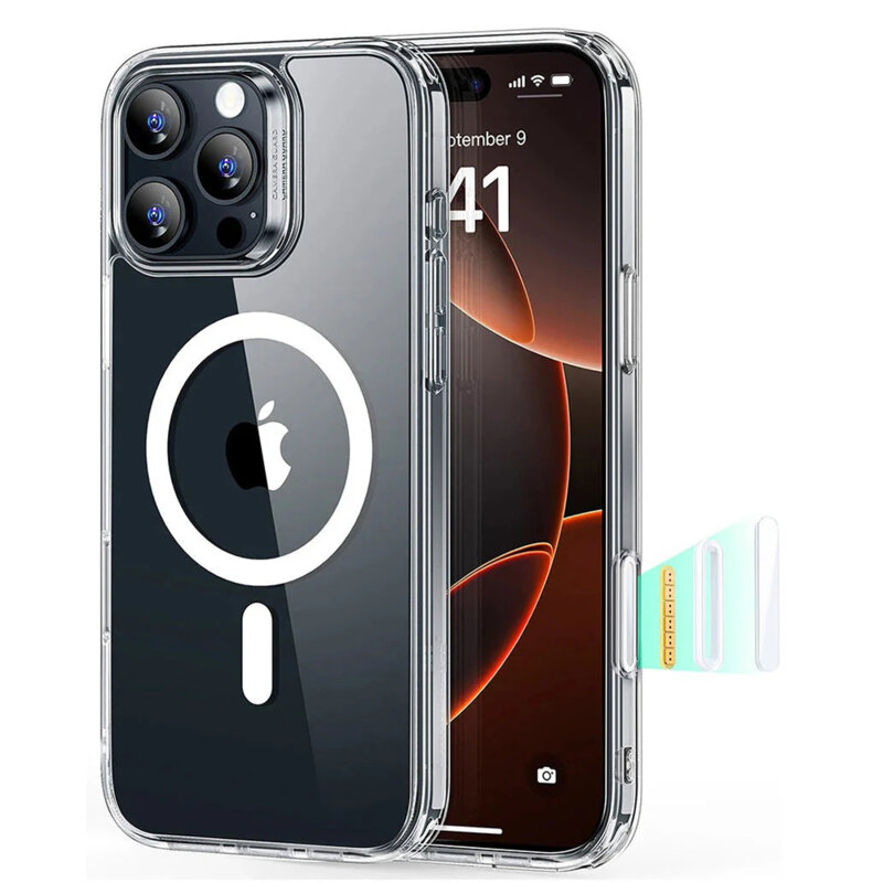 Husa iPhone 16 Pro Max ESR Classic Hybrid HaloLock, transparenta
