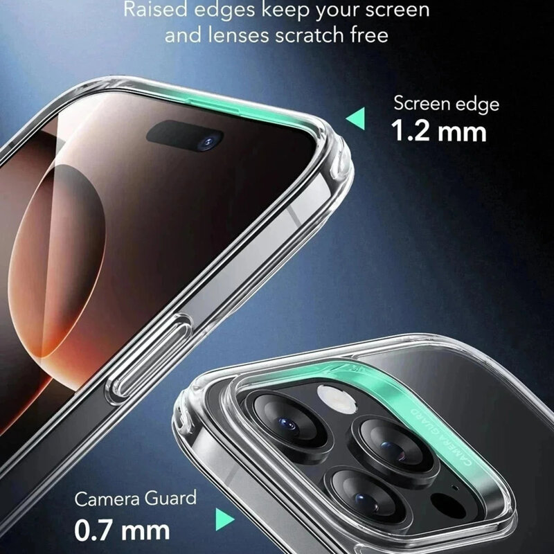 Husa iPhone 16 Pro Max ESR Classic Hybrid HaloLock, transparenta