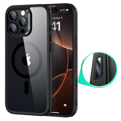 Husa iPhone 16 Pro Max ESR Classic Hybrid HaloLock, negru/transparenta