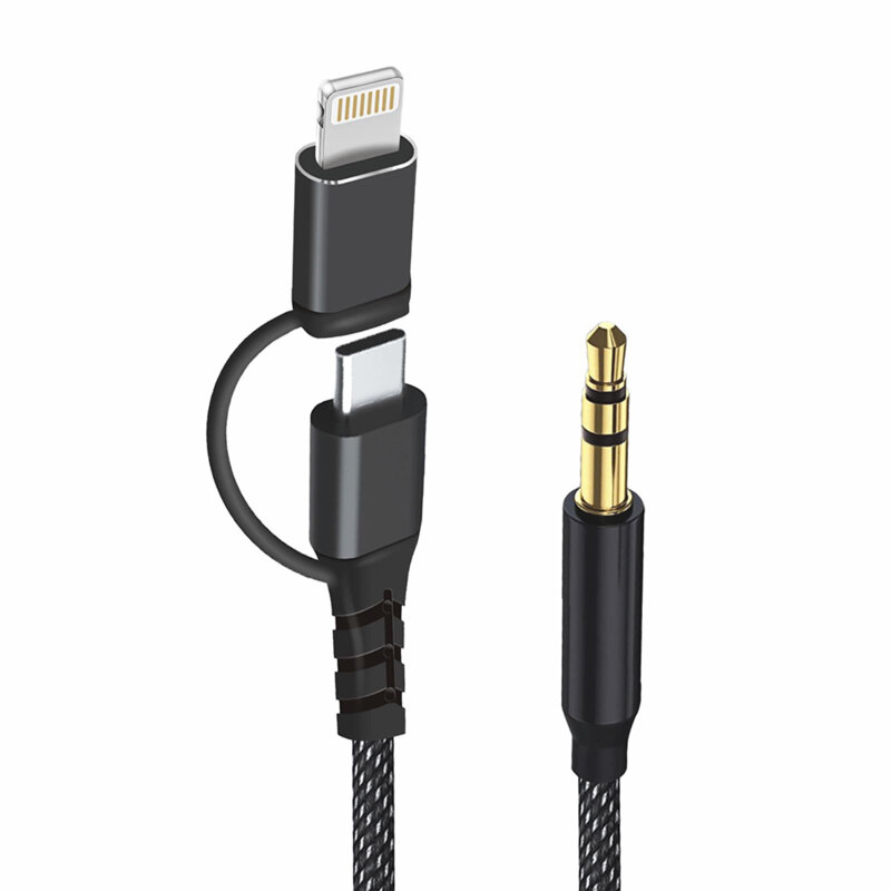 Adaptor audio premium Lightning + Type-C Techsuit EchoSnap AC15