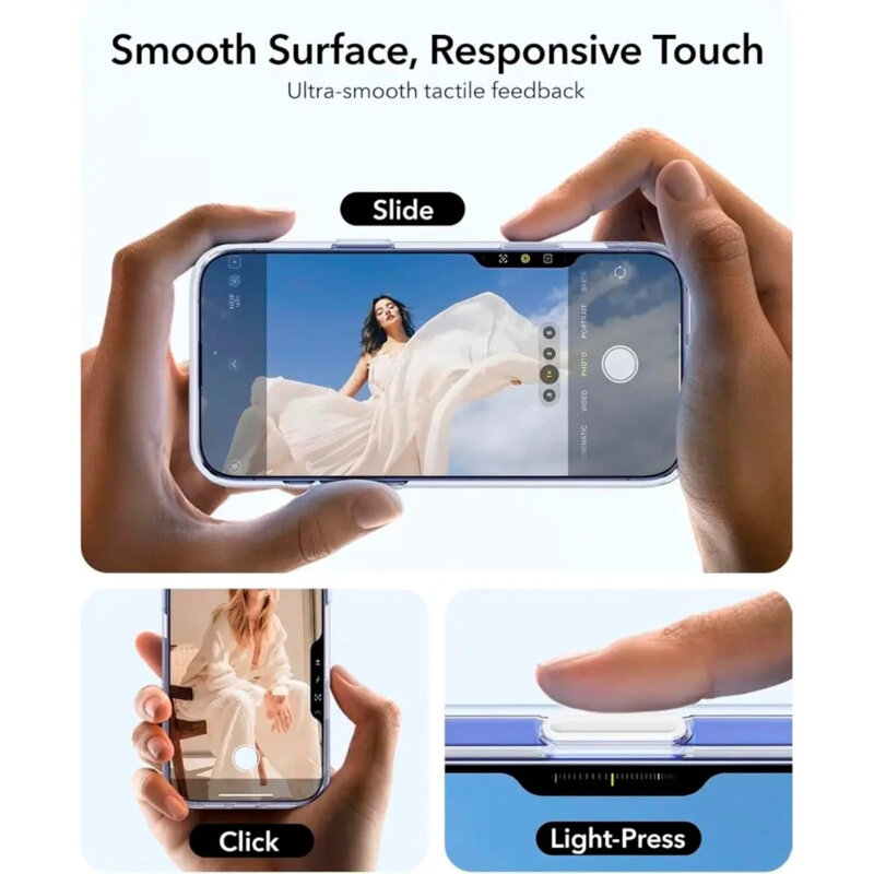 Husa iPhone 16 ESR Classic Hybrid HaloLock Kickstand, transparenta