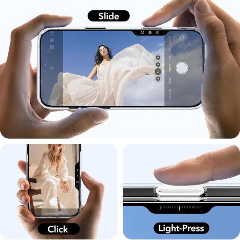 Husa iPhone 16 Pro ESR Classic Hybrid HaloLock Kickstand, transparenta