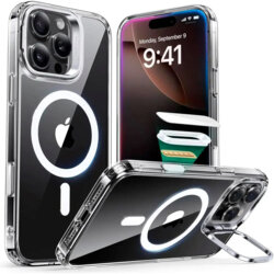 Husa iPhone 16 Pro Max ESR Classic Hybrid HaloLock Kickstand, transparenta