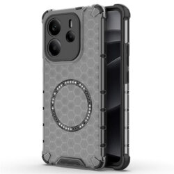 Husa transparenta Xiaomi Redmi Note 14 4G (Regional) Techsuit HoneyComb Shield MagSafe, negru