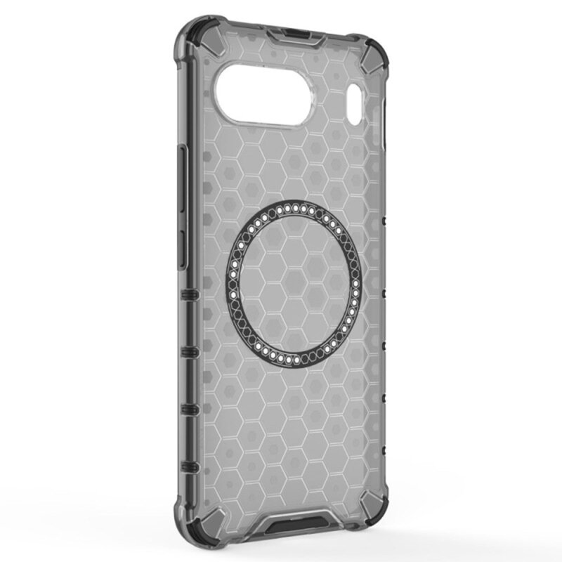 Husa transparenta OnePlus Nord 4 Techsuit HoneyComb Shield MagSafe, negru