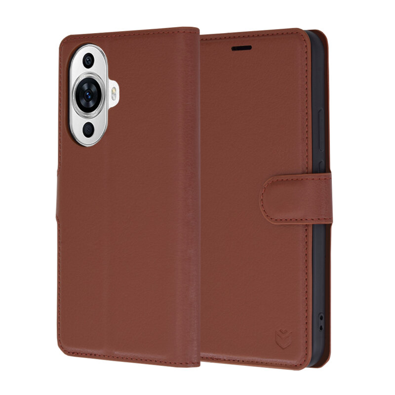 Husa Huawei nova 11 Techsuit Leather Folio, maro