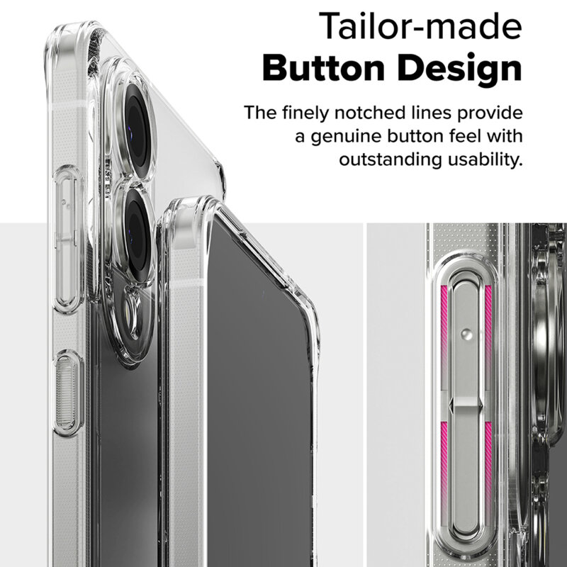 Husa Samsung Galaxy S25 Edge Ringke Fusion, transparenta