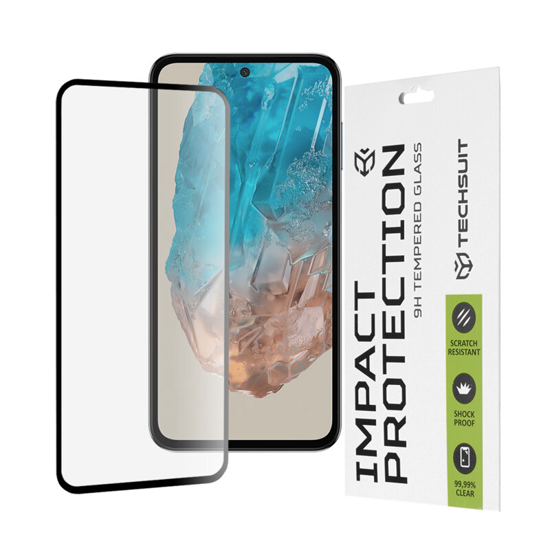 Folie sticla Samsung Galaxy M35 Techsuit 111D Full Glue Full Cover, negru