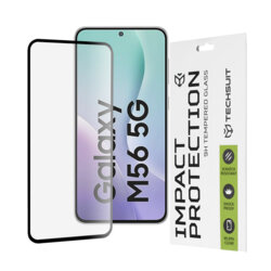 Folie sticla Samsung Galaxy M56 Techsuit 111D Full Glue Full Cover, negru