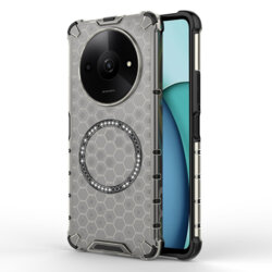 Husa transparenta Xiaomi Redmi A3x Techsuit HoneyComb Shield MagSafe, negru