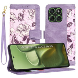 Husa personalizata fete Motorola Edge 60 Techsuit FlipCraft, mov