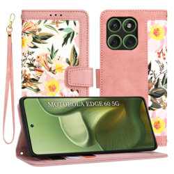 Husa personalizata fete Motorola Edge 60 Techsuit FlipCraft, roz