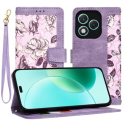Husa personalizata fete Honor 400 Lite Techsuit FlipCraft, mov