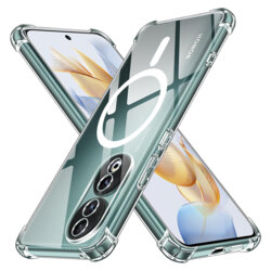 Husa Google Pixel 8a Techsuit Shockproof Clear Silicone MagSafe, transparenta