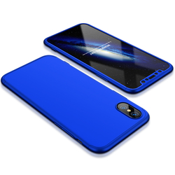 Husa iPhone X, iPhone 10 GKK 360 Full Cover Albastru